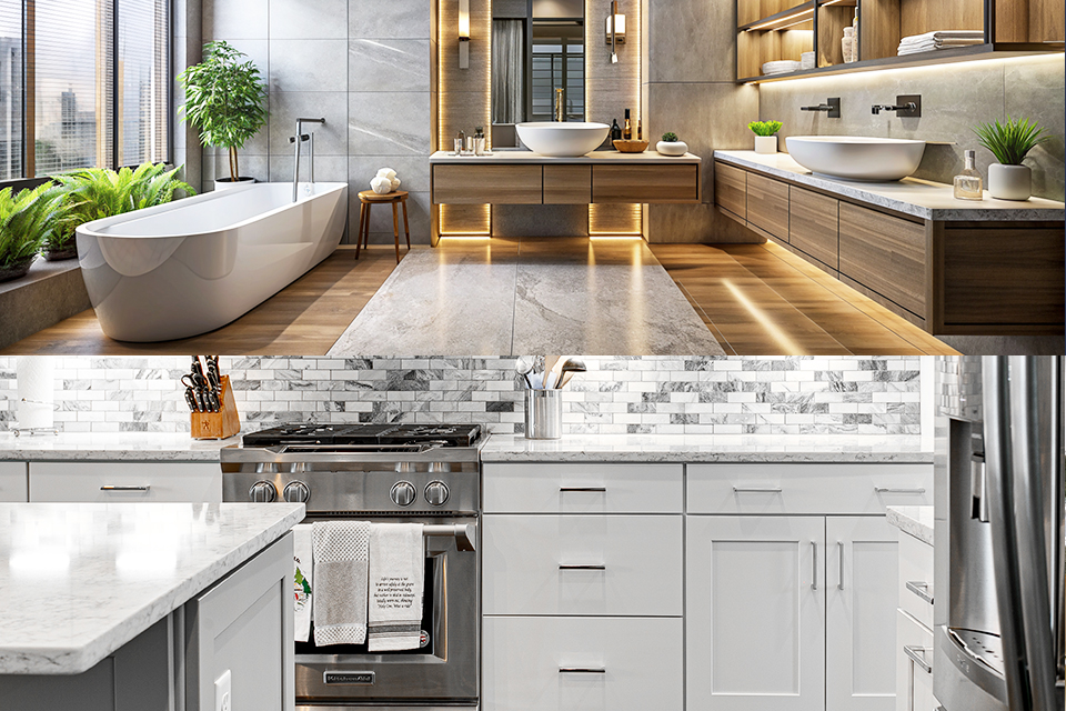 Bathroom vs. Kitchen Cabinets: Key Differences and Considerations
